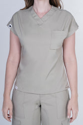 Camisa Cargo Caqui Para Dama